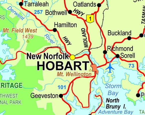 maps tasmania hobart australia maps tasmania hobart australia