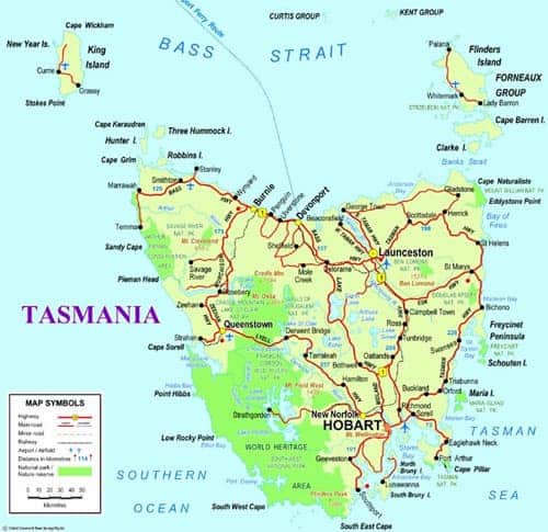 clipart map of tasmania - photo #38